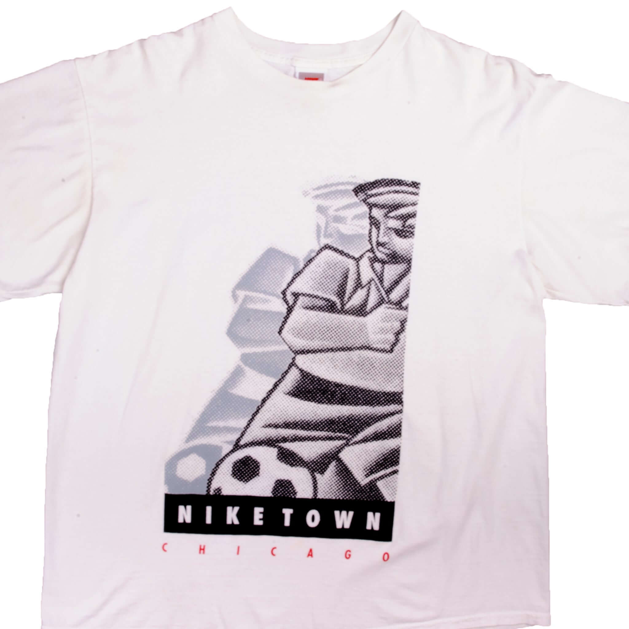 VINTAGE NIKE NIKETOWN CHICAGO TEE SHIRT 1987 1994 SIZE LARGE MADE IN U Vintage rare usa