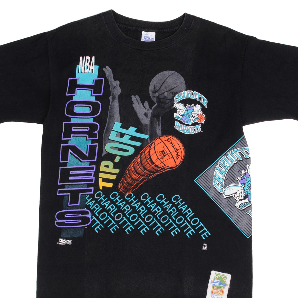 Charlotte Hornets 90's Vintage NBA T-Shirt - T-shirts Low Price
