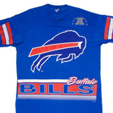 Vintage All Over Print NFL Buffalo Bills Tee Shirt 1994 Size XL Made In USA With Single Stitch Sleeves