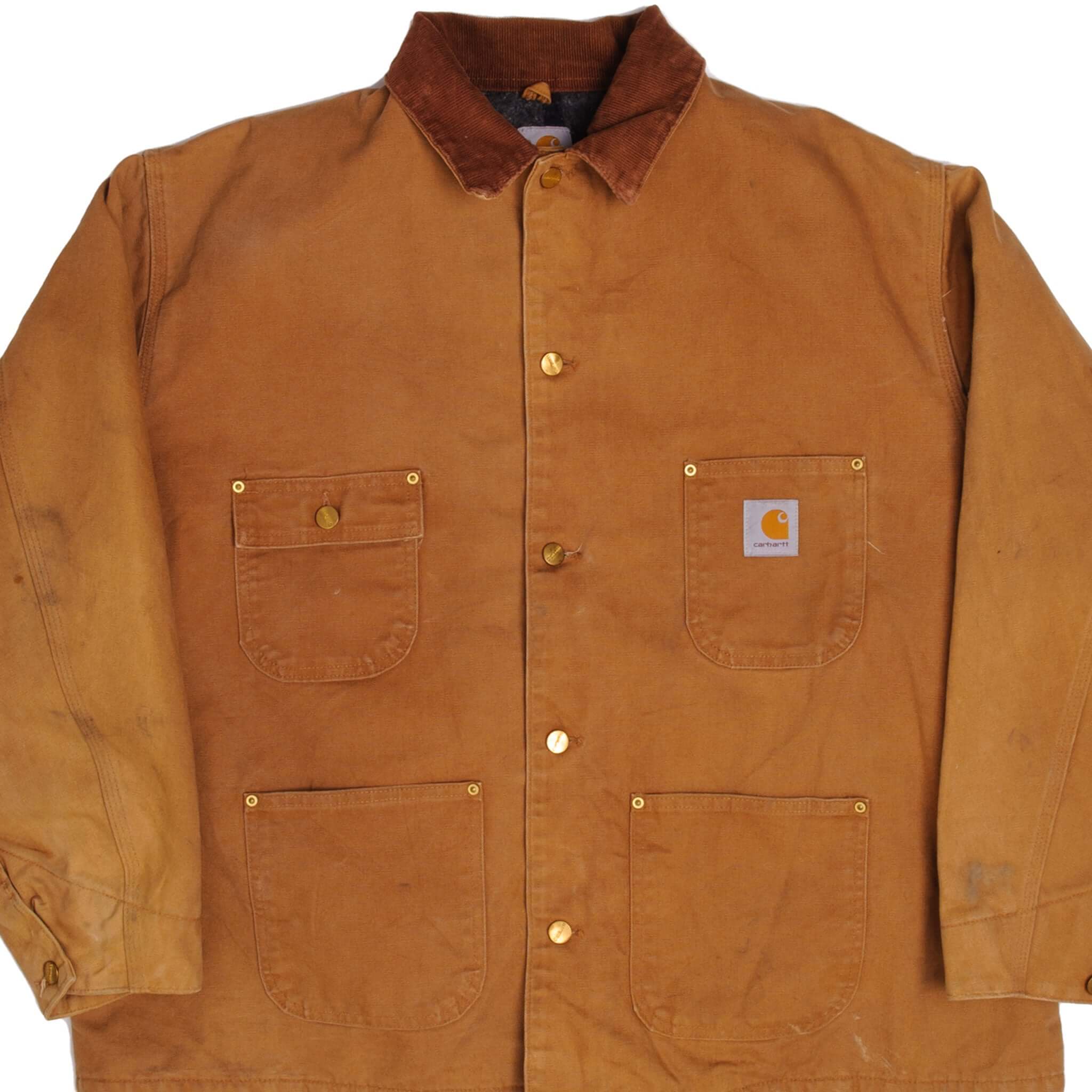 Vintage Carhartt Detroit Style Jacket Size 54R Made In USA