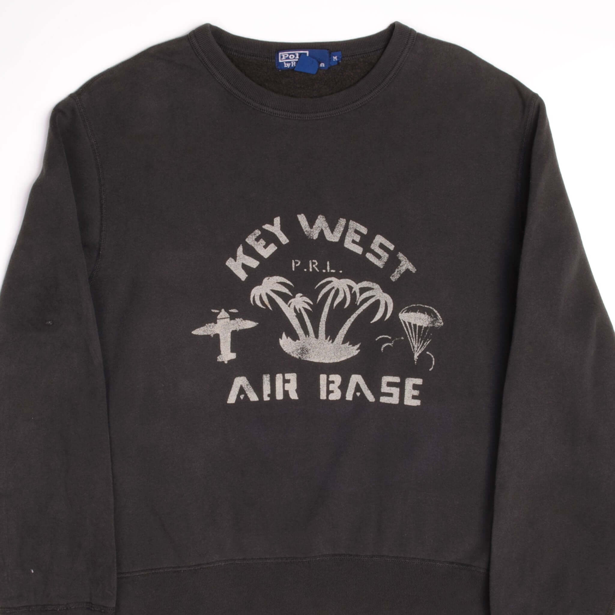 Vintage Polo Ralph Lauren Key West Air Base Sweatshirt Size Xl 1990S Made In Northern Mariana Island (USA) 