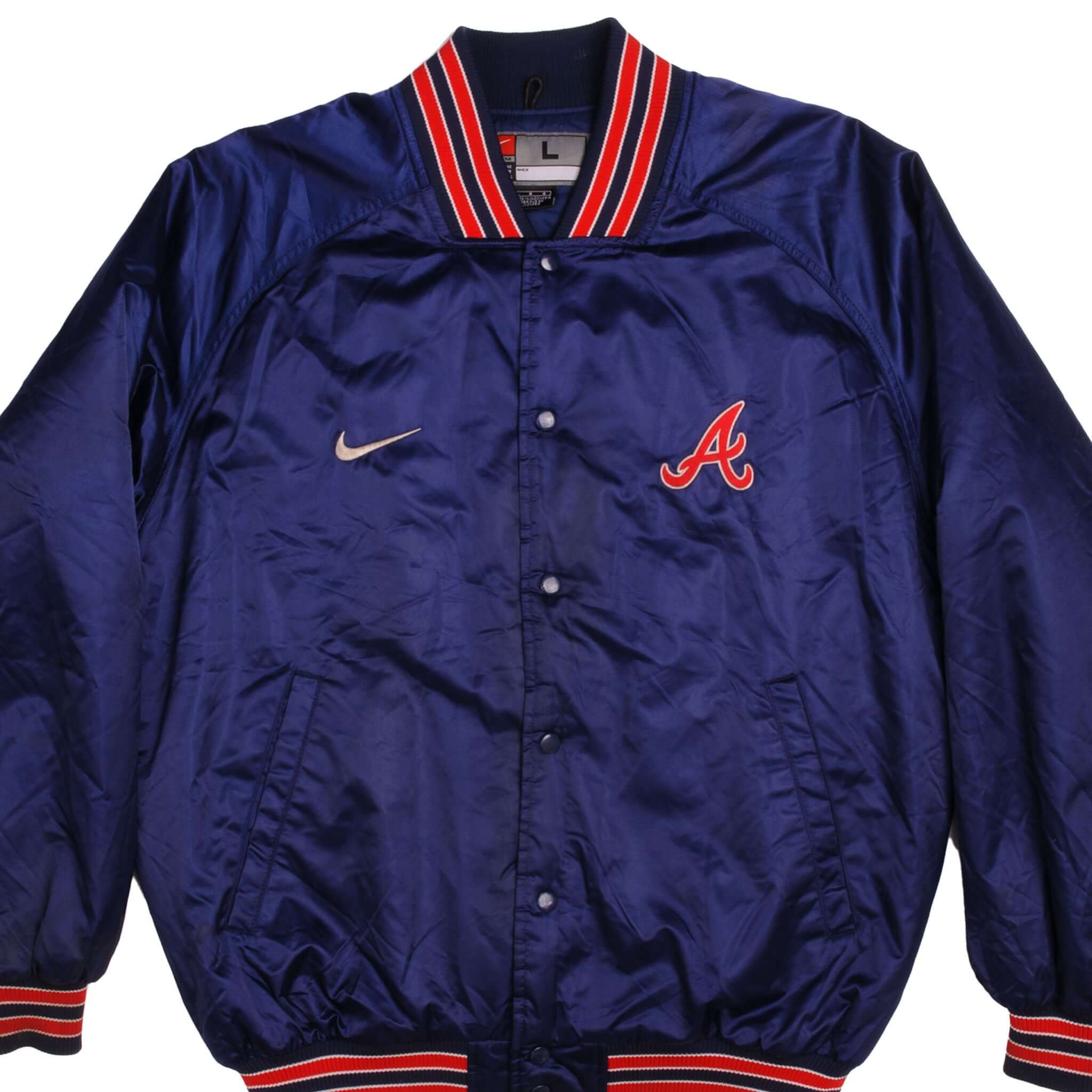 Vintage Nike Major League Baseball Atlanta Braves Jacket Size L 