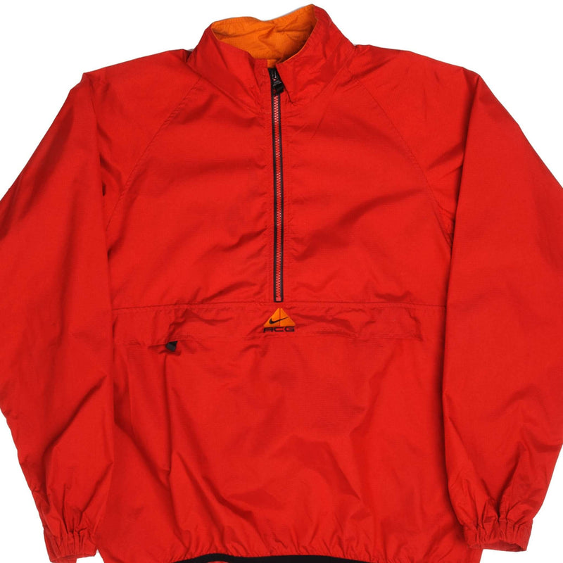 Vintage Red Nike ACG All Conditions Gear Windbreaker Jacket Size Medium.