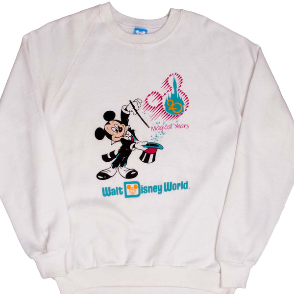 Vintage Walt Disney World 20 Magical Years 90S Sweatshirt Size Xl Made In USA