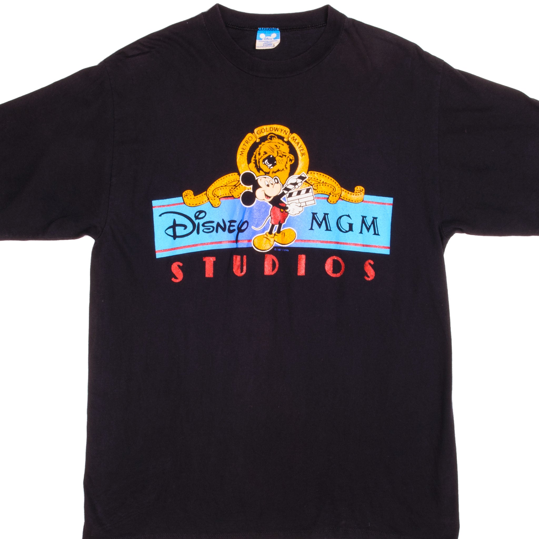 VINTAGE DISNEY MGM STUDIOS TEE SHIRT 1987 SIZE LARGE MADE IN USA ...