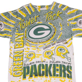 Vintage NFL Green Bay Packers Magic Johnson T's Tee Shirt 1990S Size Large With Single Stitch Sleeves