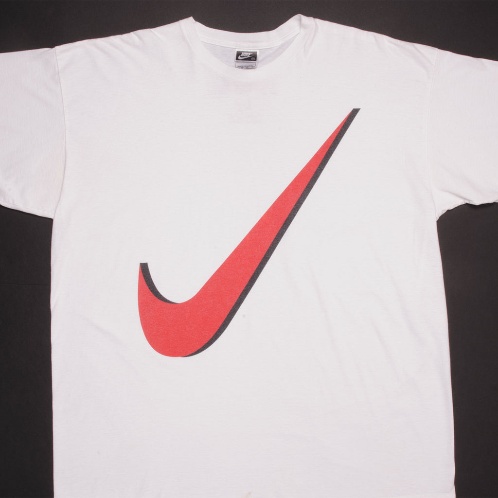 Vintage Nike Big Swoosh Logo Swoosh By Nike Tee Shirt 1990s Size 2XL Made In USA Vintage Nike Big Swoosh Logo Swoosh By Nike Tee Shirt 1990s Size 2XL Made In USA 
