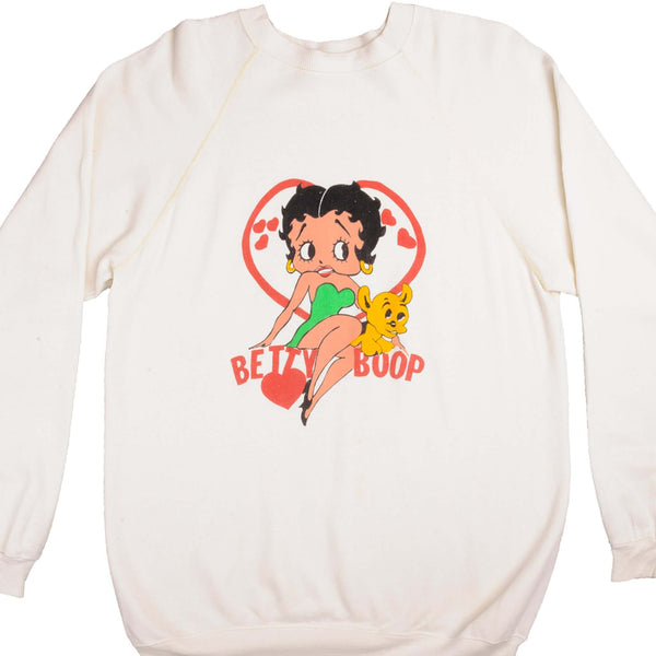 Vintage Betty Boop Sweatshirt 80S Size L, Made In USA