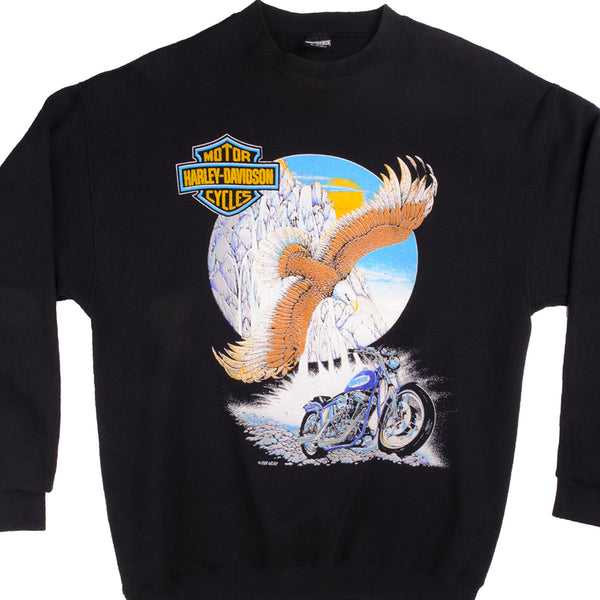 Vintage Harley Davidson Fun Wear Sweatshirt Size Large Made In USA. 1990s