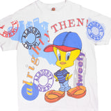 Vintage Looney Tunes Tweety All Over Print Tee Shirt 1997 Size Large