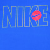 Vintage Blue Nike Tee Shirt 1987-1994 Size M Made In USA With Single Stitch Sleeves.