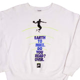 Vintage White Nike Michael Jordan Sweatshirt Early 90s Size Large Made In USA.