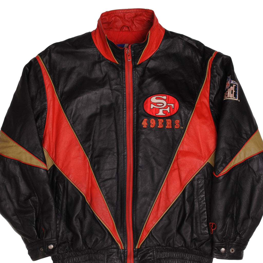 VINTAGE NFL EXPERIENCE SAN FRANCISCO 49ERS LEATHER JACKET SIZE XL 1990 –  Vintage rare usa