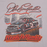 Vintage Nascar Dale Earnhardt Ready To Rumble Tee Shirt 1989 Size L With Single Stitch Sleeves. Made In USA   