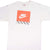 VINTAGE NIKE BOX LOGO TEE SHIRT 1987-1992 SIZE MEDIUM MADE IN USA