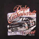 Vintage Nascar Dale Earnhardt Black Velvet Tee Shirt 1992 Size XLarge With Single Stitch Sleeves. Made In USA   