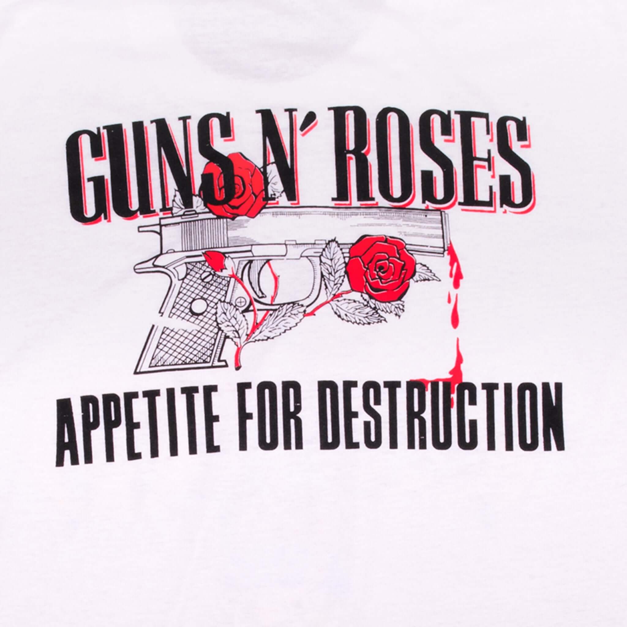 VINTAGE GUNS N' ROSES APPETITE FOR DESTRUCTION TEE SHIRT 1987 SIZE MEDIUM MADE IN USA
