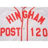 VINTAGE WILSON BASEBALL JERSEY HINGHAM POST 120 NUMBER 23 SIZE XL MADE IN USA