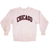 Vintage Champion Reverse Weave Chicago Sweatshirt 1990s Size Large.