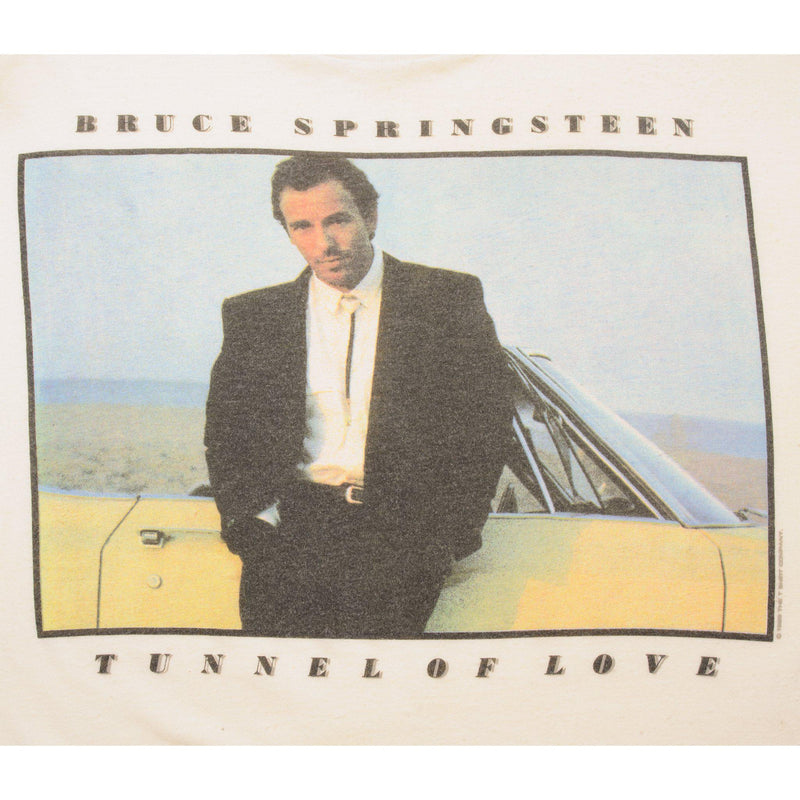 VINTAGE BRUCE SPRINGSTEEN TUNNEL OF LOVE TEE SHIRT 1980s SIZE LARGE MADE IN USA