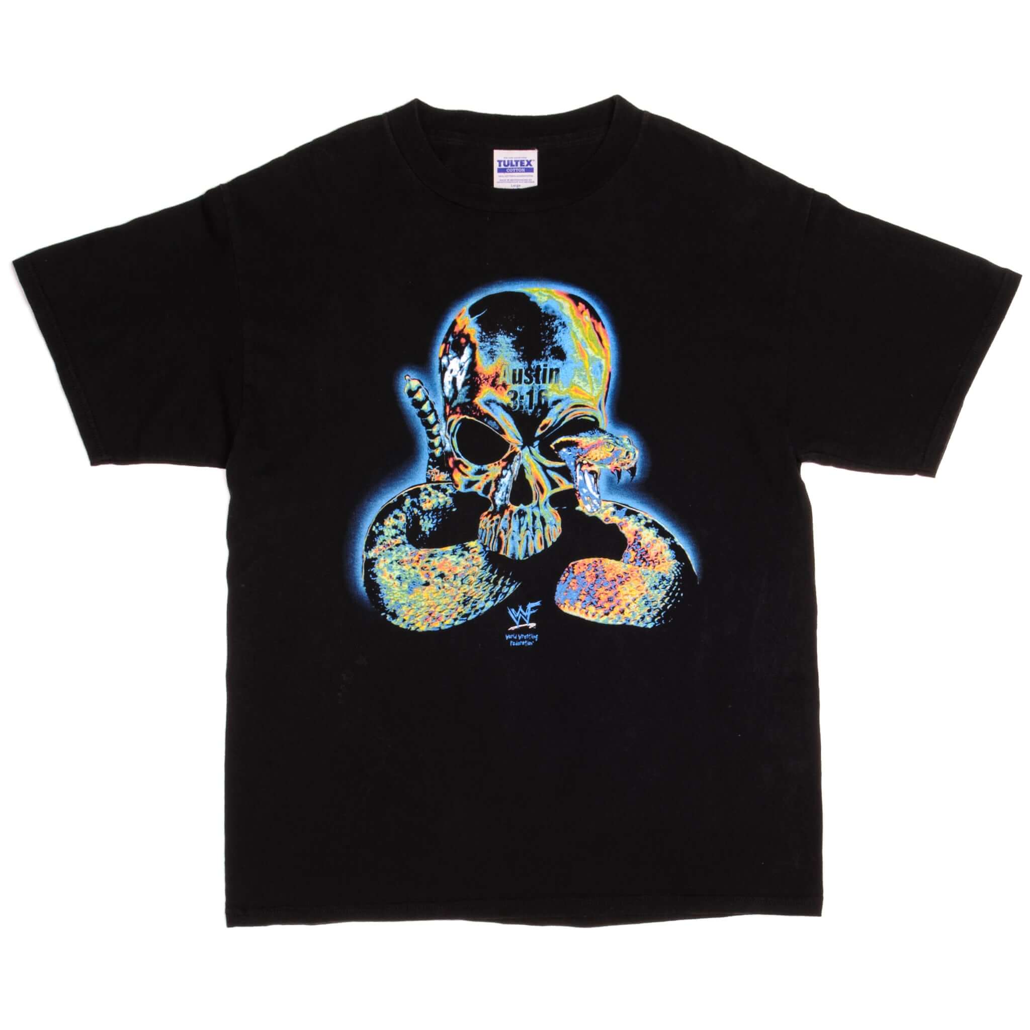 Vintage World Wrestling Federation Stone Cold Steve Austin 3:16 Tultex Tee Shirt 1999 Size Large.
