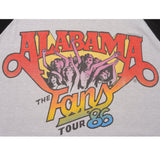 VINTAGE ALABAMA THE FANS TOUR TEE SHIRT 1986 SIZE MEDIUM MADE IN USA