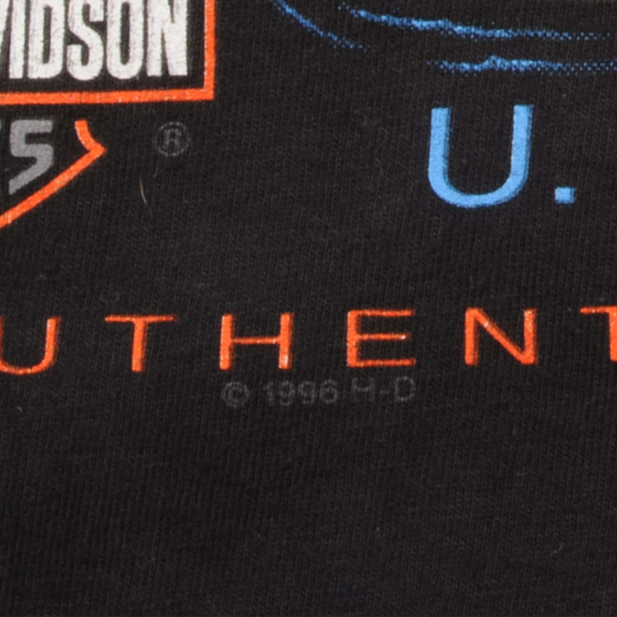 VINTAGE HARLEY DAVIDSON TEE SHIRT 1996 SIZE XL MADE IN USA