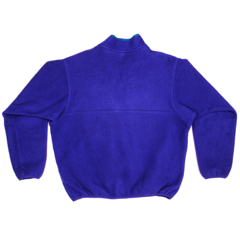 Vintage Patagonia Synchilla Snap-T Fleece Pullover Purple Sweatshirt 90s Size XLarge.