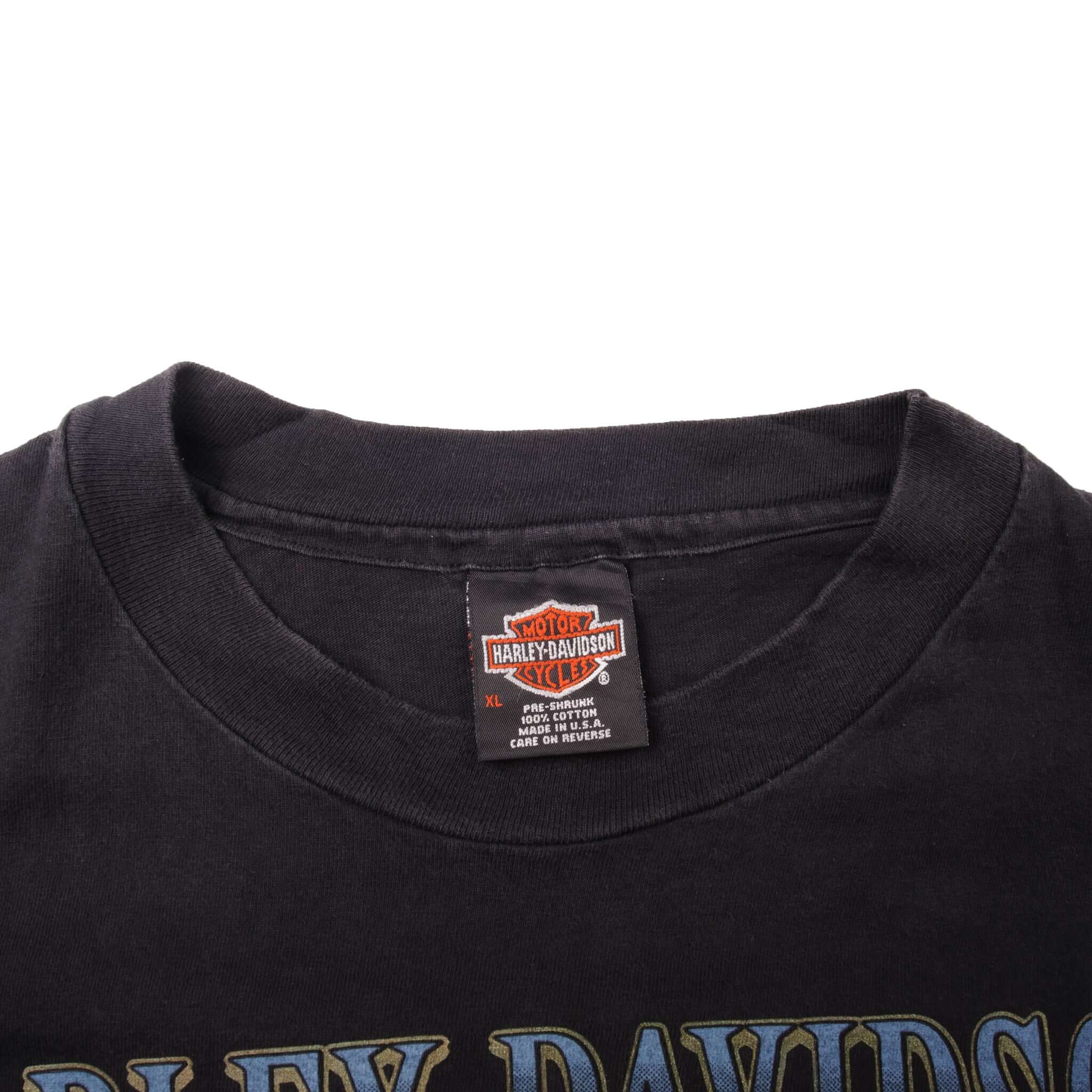 Vintage Harley Davidson Is Life The Rest Is Just Details Tee Shirt 1996 Size XL With Single Stitch Made In Usa