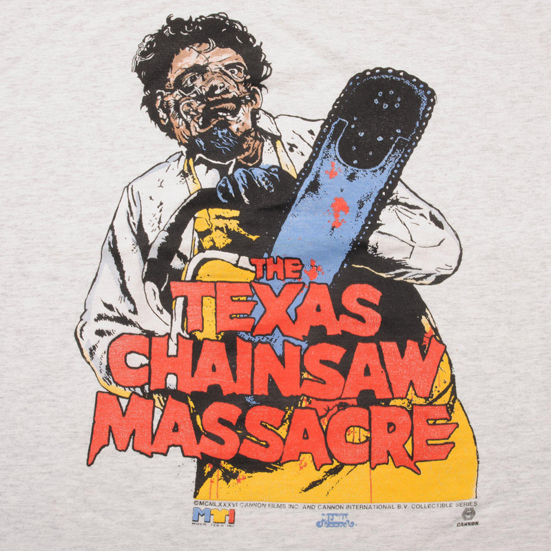 VINTAGE HORROR THE TEXAS CHAINSAW MASSACRE TEE SHIRT 1986 SIZE LARGE MADE IN USA