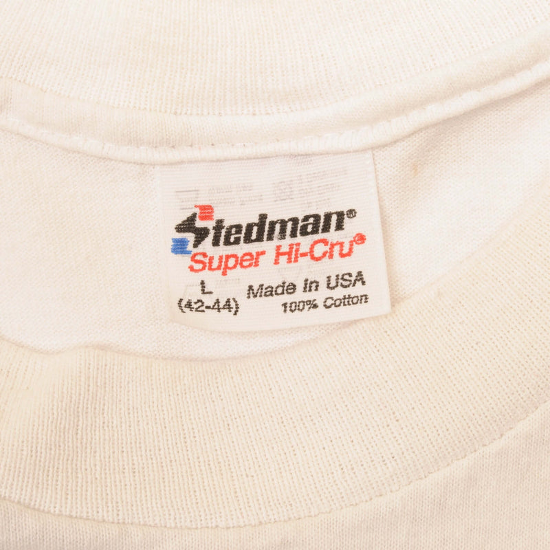 Vintage Label Tag Stedman Super Hi-Cru 1989 80s 1980s