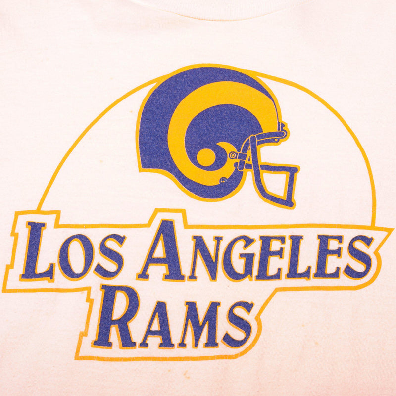 VINTAGE NFL LOS ANGELES RAMS LONG SLEEVES TEE SHIRT EARLY 1980s SIZE MEDIUM MADE IN USA