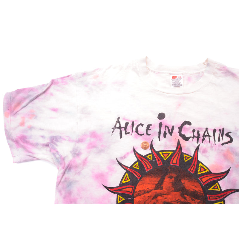 VINTAGE TIE-DYE ALICE IN CHAINS LOLLAPALOOZA TEE SHIRT 1994 SIZE LARGE
