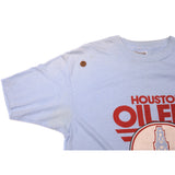 VINTAGE NFL HOUSTON OILERS TEE SHIRT 1970s SIZE MEDIUM MADE IN USA