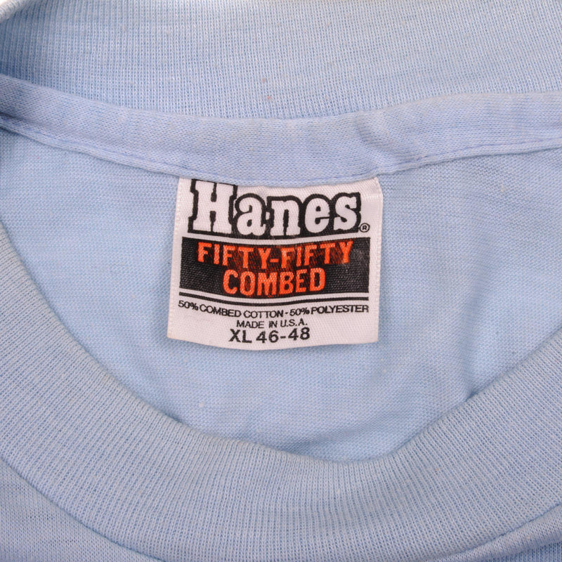 Vintage Label Tag Hanes Fifty-Fifty Combed 80s 1980s