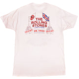 Vintage The Rolling Stones and J Geils Band Europe UK 82 Tee Shirt 1982 Size Large with single stitch sleeves.