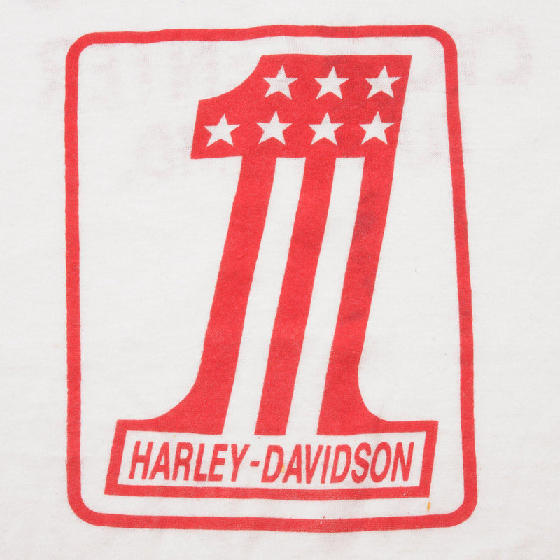 VINTAGE HARLEY DAVIDSON TEE SHIRT 1970s SIZE MEDIUM MADE IN USA
