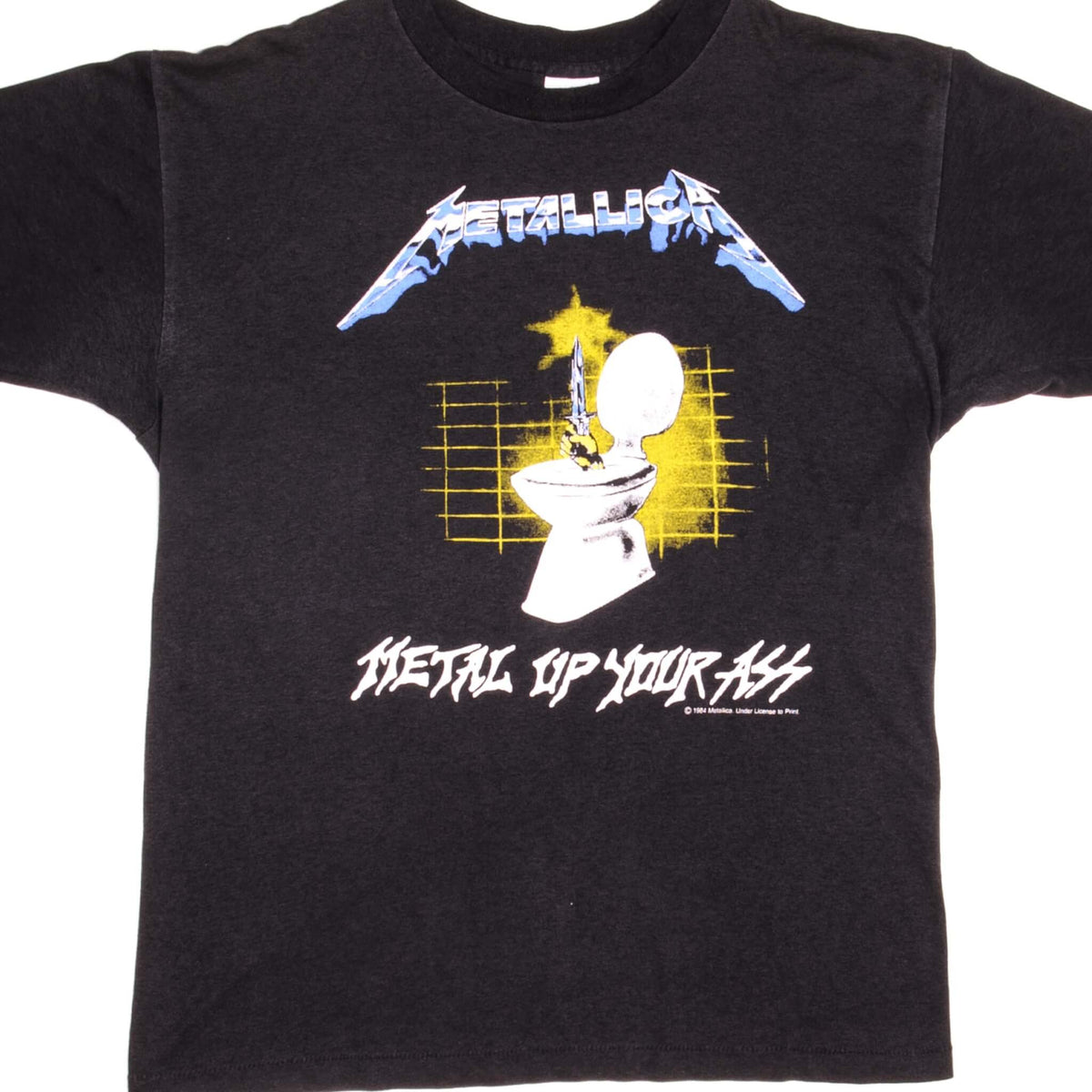 VINTAGE METALLICA METAL UP YOUR ASS TEE SHIRT 1984 SIZE LARGE MADE IN