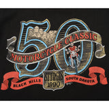 VINTAGE STURGIS MOTORCYCLE CLASSIC TEE SHIRT 1990 SIZE MEDIUM MADE IN USA