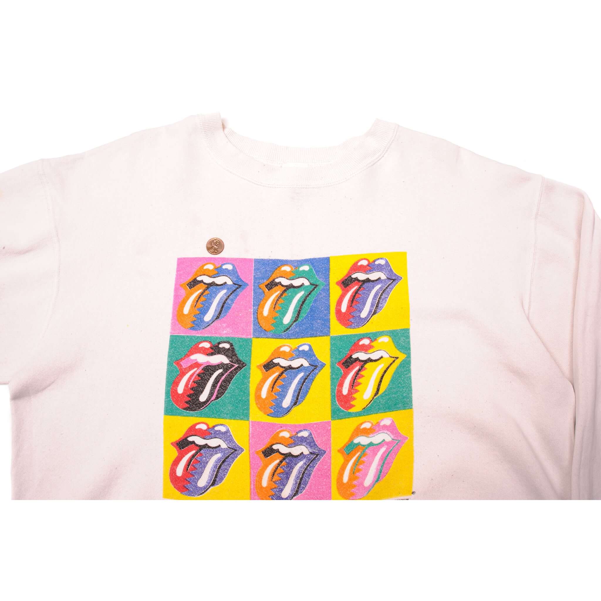 VINTAGE ROLLING STONES SWEATSHIRT 1989 SIZE LARGE MADE IN USA