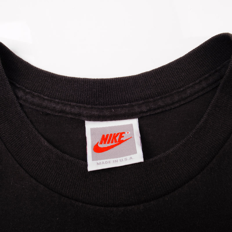 Nike Grey Label  Vintage Black Nike Air MAX Tee Shirt 1987-1994 Size M Made In USA 