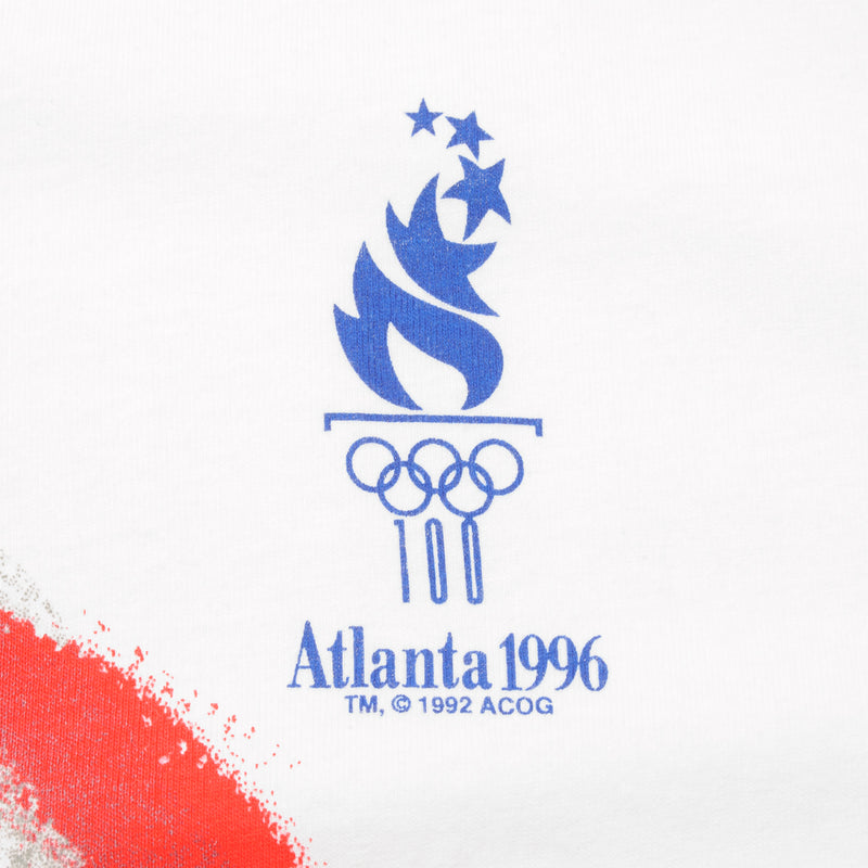 VINTAGE OLYMPIC GAMES ATLANTA 1996 TEE SHIRT 1992 SIZE LARGE MADE IN USA
