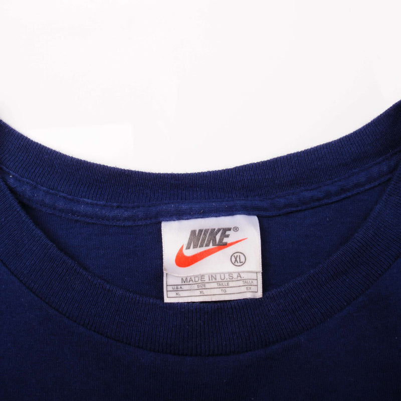 Vintage Blue Red Sox Nike Tee Shirt Late 1990s Size 2Xlarge Made In USA.    