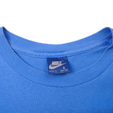 Vintage Blue Nike Just Do It Long Sleeve Tee Shirt 1984-1987 Size S. Made In USA. With Single Stitch. Nike Blue Label