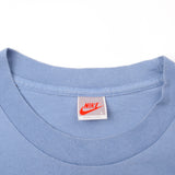 Vintage Blue Nike Honolulu Marathon 1994 Tee Shirt Size L Made In USA With Single Stitch Sleeves. Nike Grey Label.