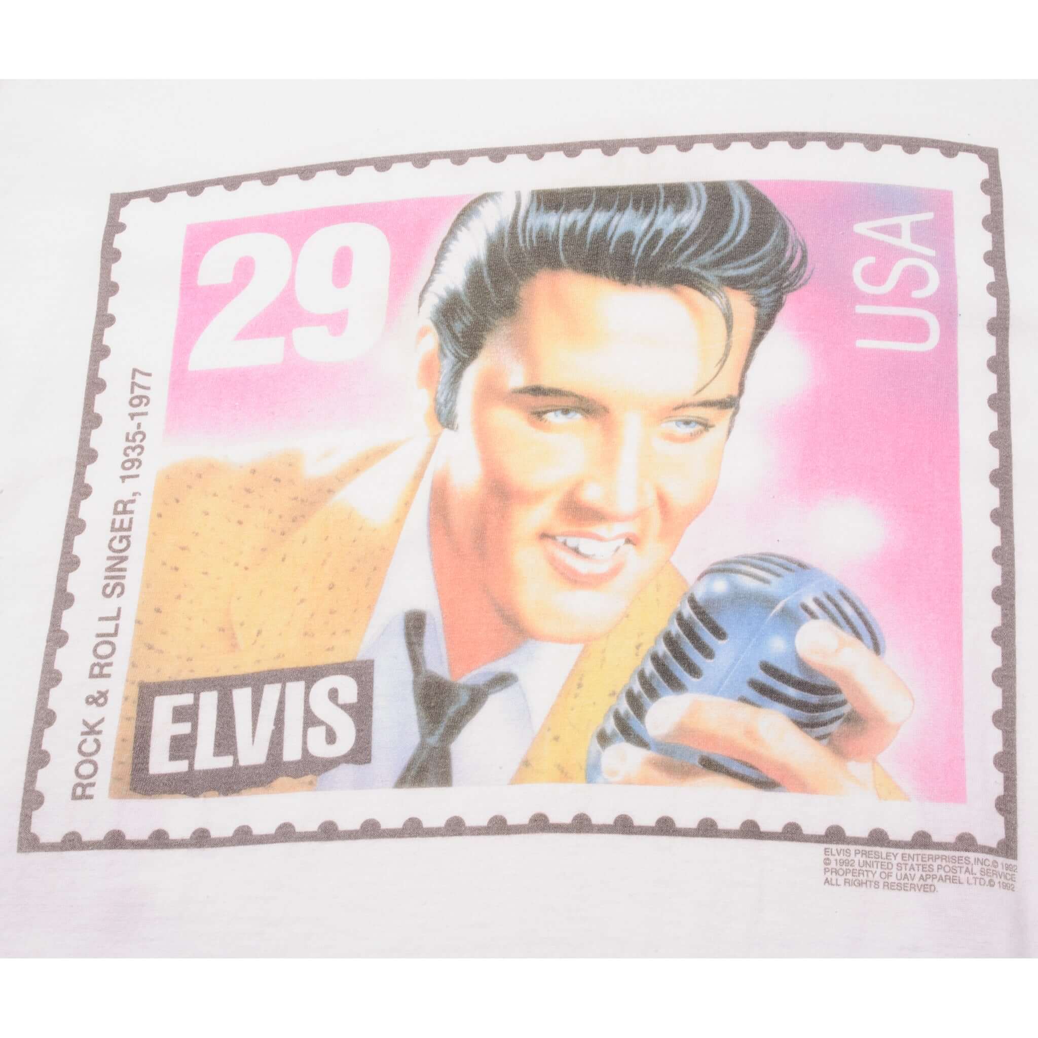 VINTAGE ELVIS PRESLEY TEE SHIRT 1992 SIZE LARGE MADE IN USA