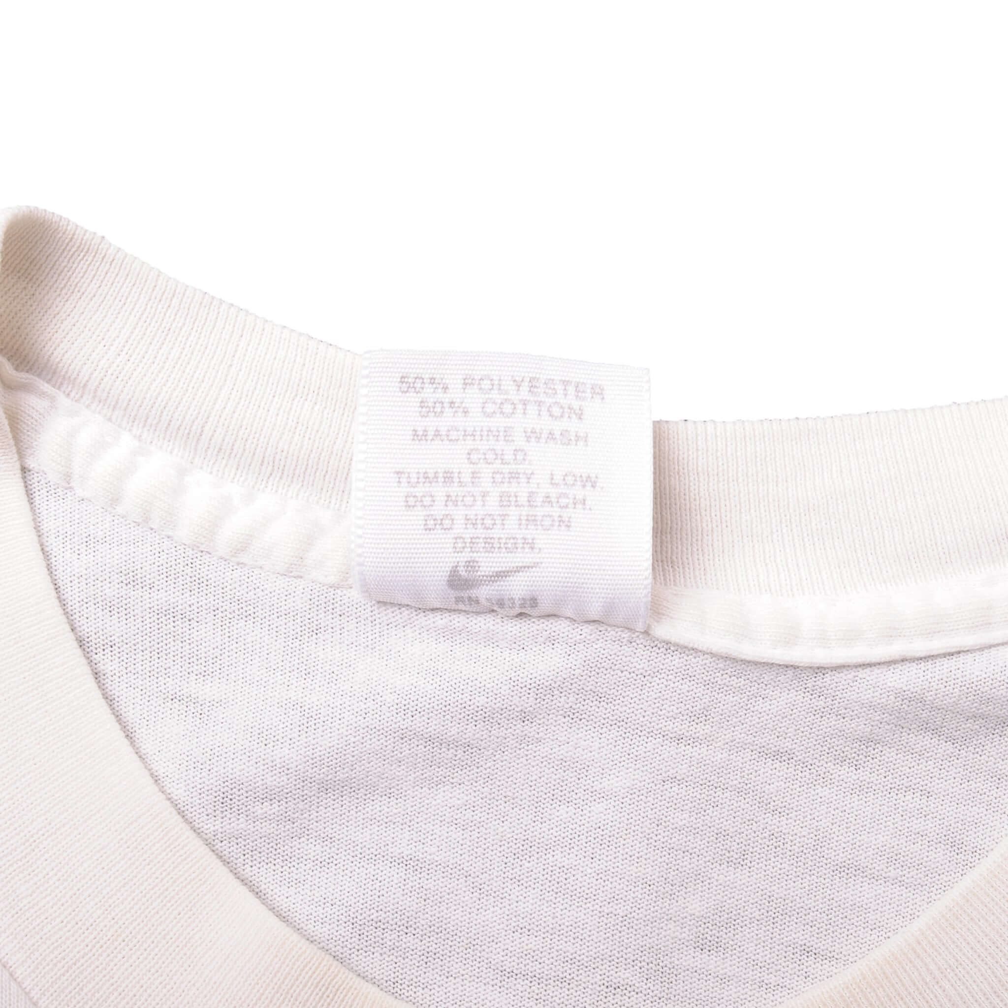 Vintage White Nike Tee Shirt 1987-1992 Size M Made In USA With Single Stitch Sleeves.