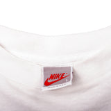 Vintage White Nike Tee Shirt 1987-1994 Size M Made In USA. With Single Stitch Sleeves.