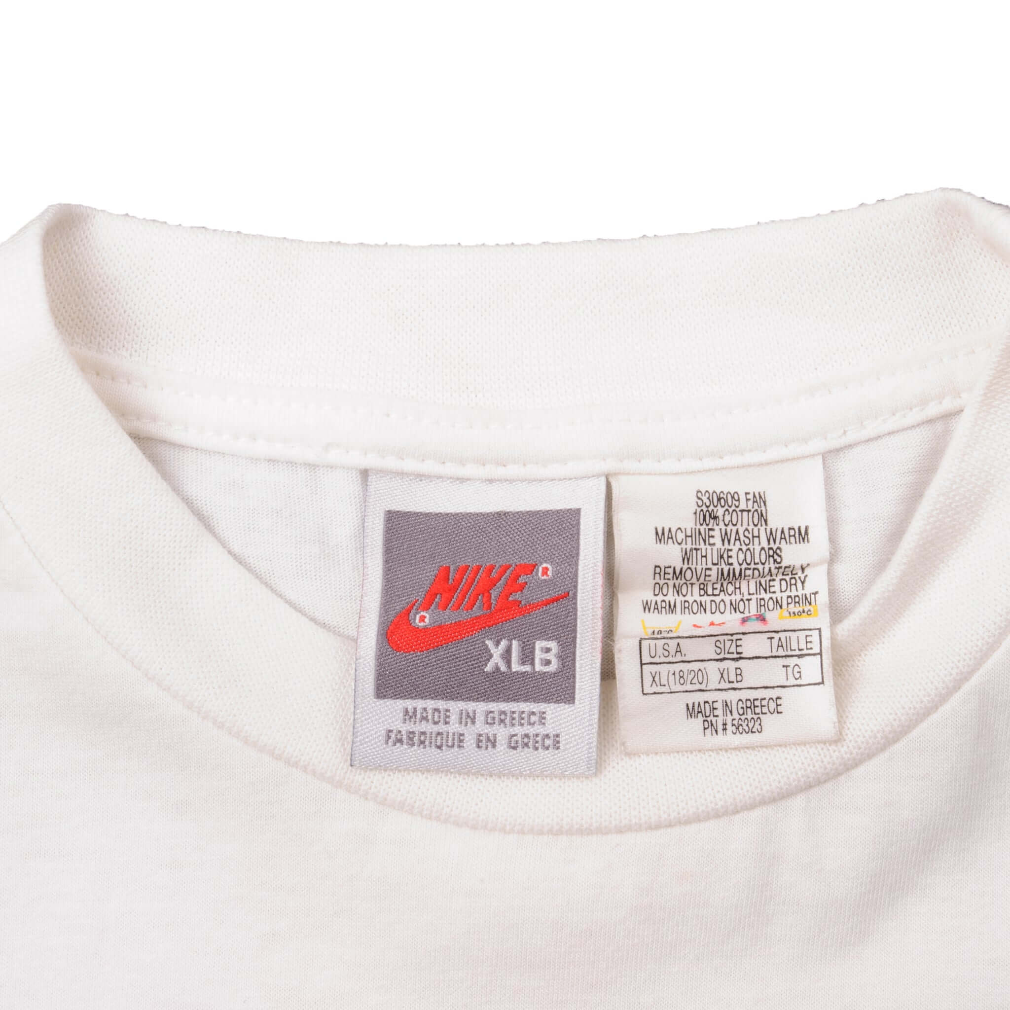 Vintage White Nike Tennis Player Andres Agassi Tee Shirt 1987-1994 Size M 