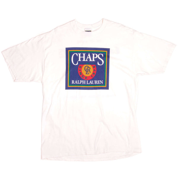 Vintage Chaps Ralph Lauren Esquire Retail Regatta Manhattan Yacht Club Tee Shirt 1995 Size XLarge Made In USA.